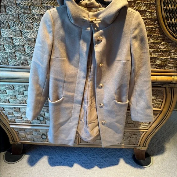 Aritzia Tan Hooded Wool Cashmere Jacket - Picture 2 of 6